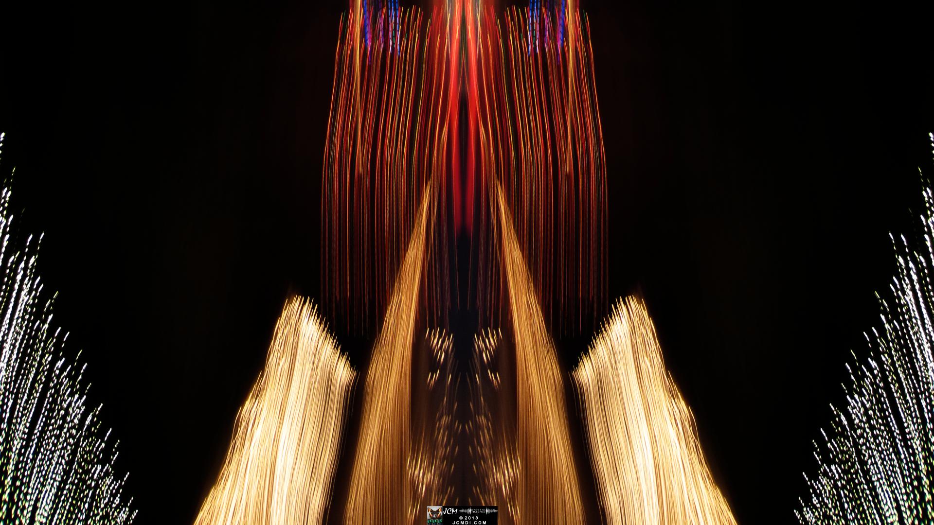 Wakefield Holiday Lightshow 2013 Quadroscopic long exposure artwork
